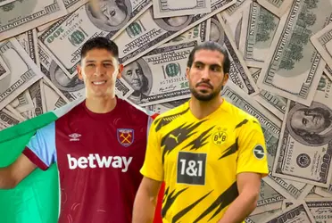 La diferencia salarial entre Edson Álvarez en West Ham y Emre Can, el jugador del Borussia Dortmund
