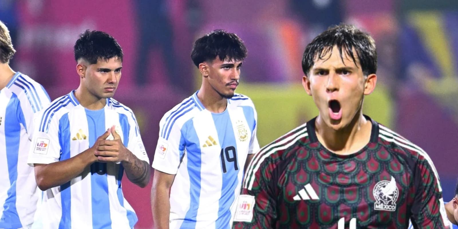La emoción tricolor terminó por contrastar ante la tristeza argentina tras el triunfo de México en la Sub-17