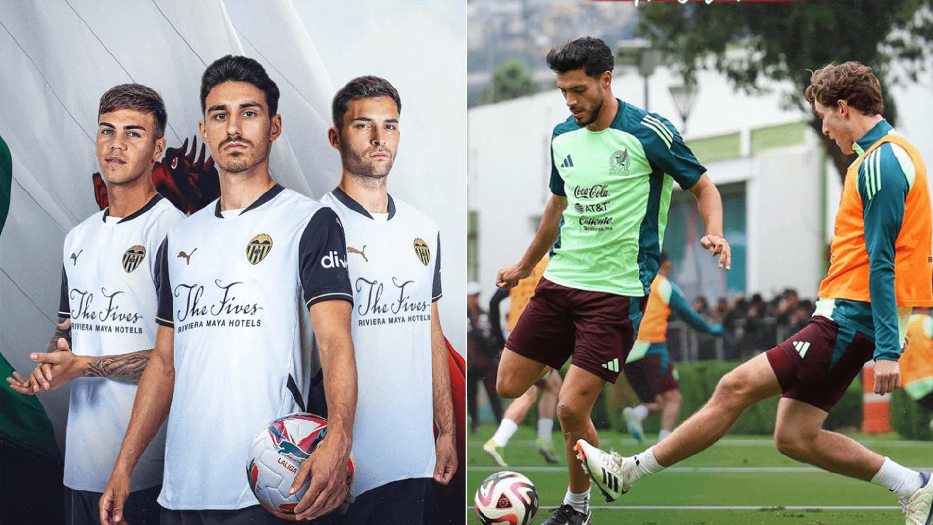 La entrada para el México vs Valencia promete ser baja / Foto @valenciacf y @miseleccionmx