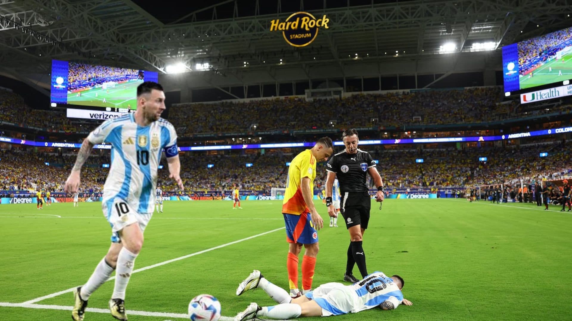 La impactante imagen del tobillo Messi mientras muchos lo critican por abandonar la final
