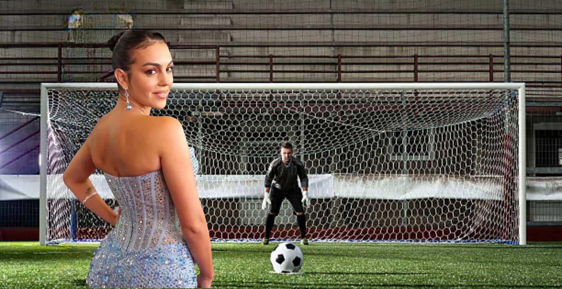 La misma Georgina Rodríguez compartió el video en las redes sociales sobre su intento de penal