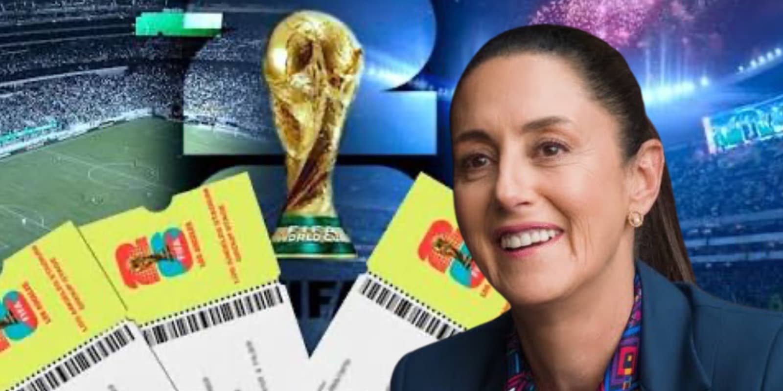 La presidenta de México expresó su deseo de ceder su boleto al Mundial 2026, es el número 001