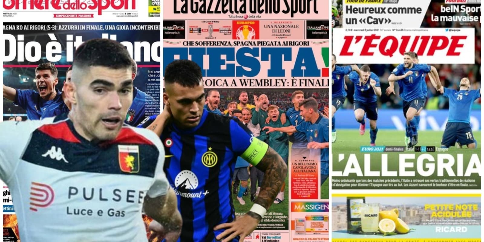 La reacción de la prensa italiana tras el gol de Johan Vásquez al Inter de Milán
