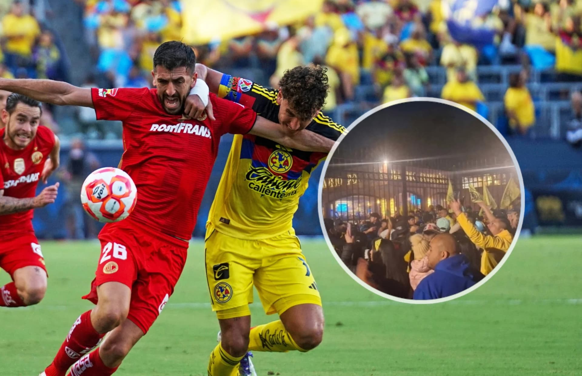 La trifulca en la serenata americanista previa al duelo ante Toluca generó reacciones. / Foto: MexSport