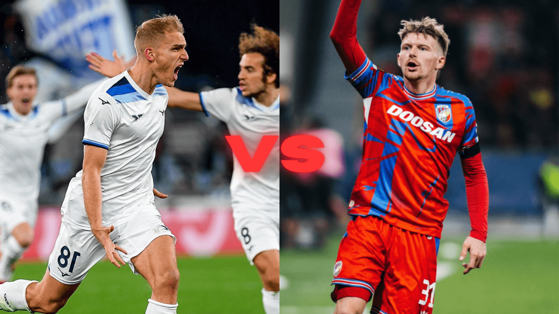Lazio vs Viktoria Plzen | Fotos: @fcviktorkaplzen y @OfficialSSLazio