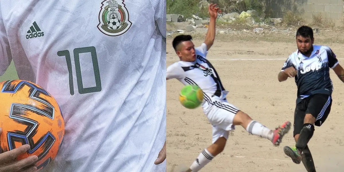 Le dieron la camiseta de la selección nacional de México pero su nivel no le dio para más. Le pesó e jersey, ahora juega en el llano.