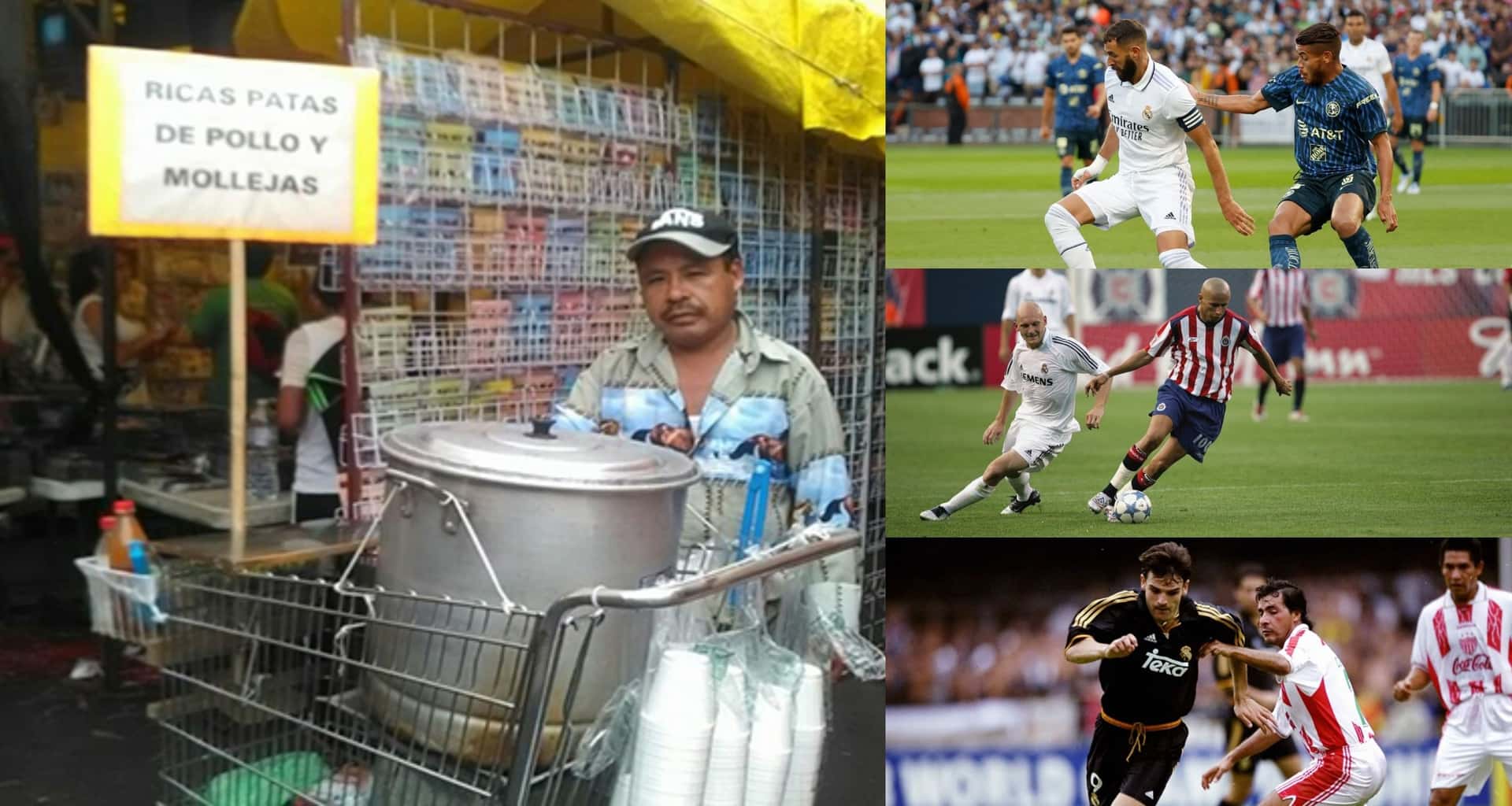 Le hizo gol al Real Madrid, fue una de las figuras que estuvo en uno de los clubes que demostró que en México hay talento, ahora vende mollejas.
