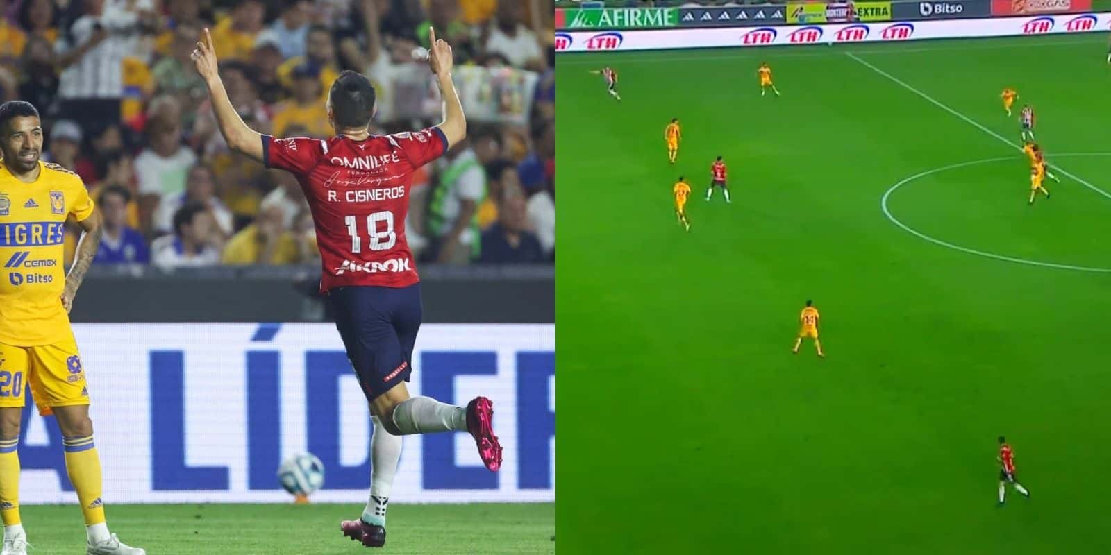 Lo que dice la FIFA y el VAR sobre el segundo gol de Chivas ante Tigres