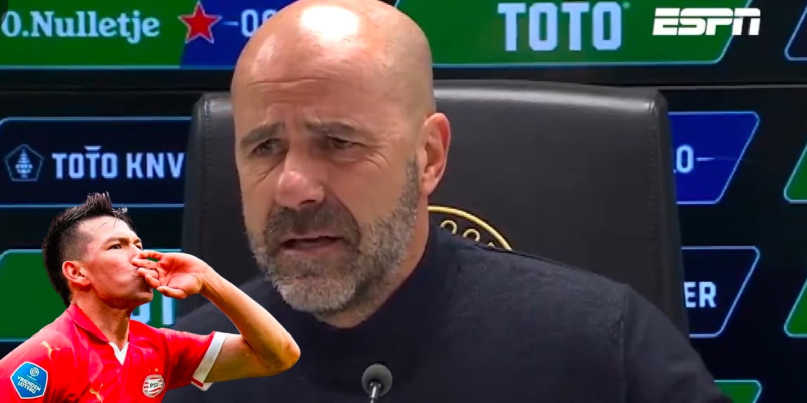 Lo que dijo el DT del PSV tras el sexto partido sin gol de Hirving Lozano