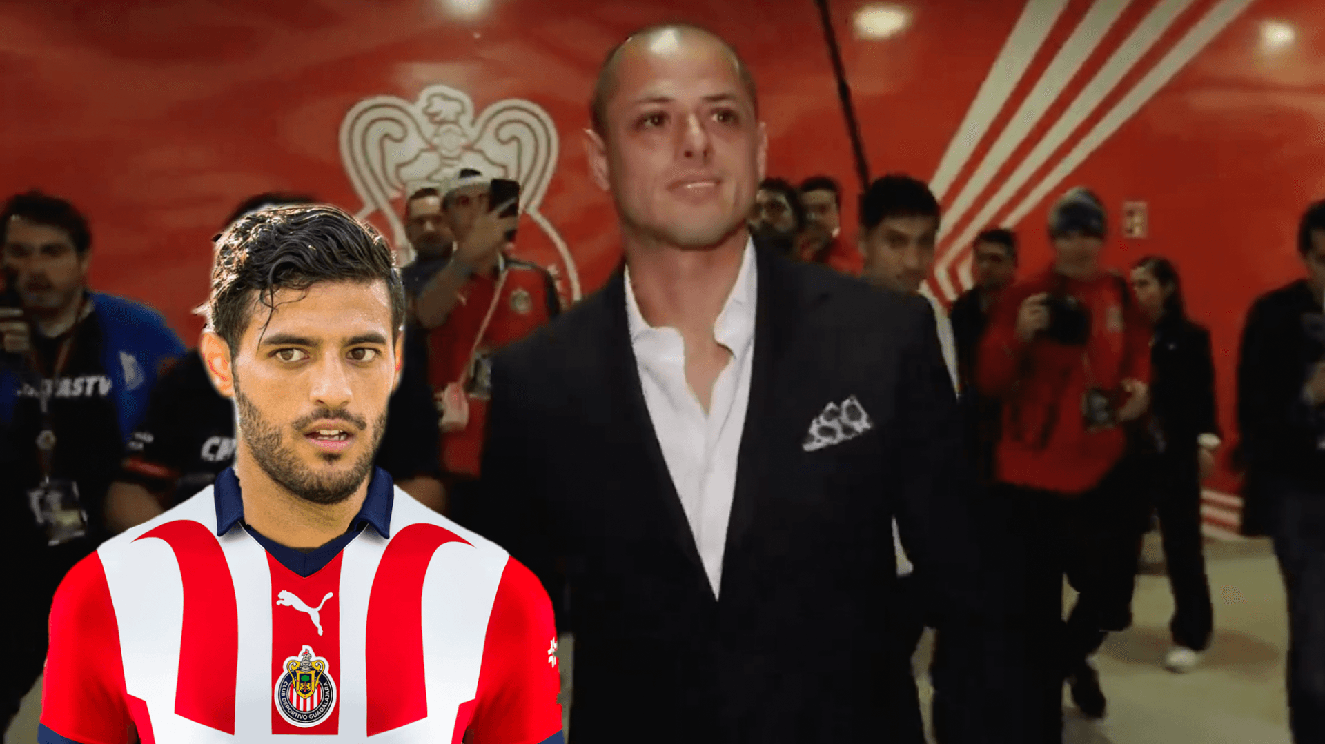 Lo que hizo Carlos Vela mientras presentaban a Chicharito