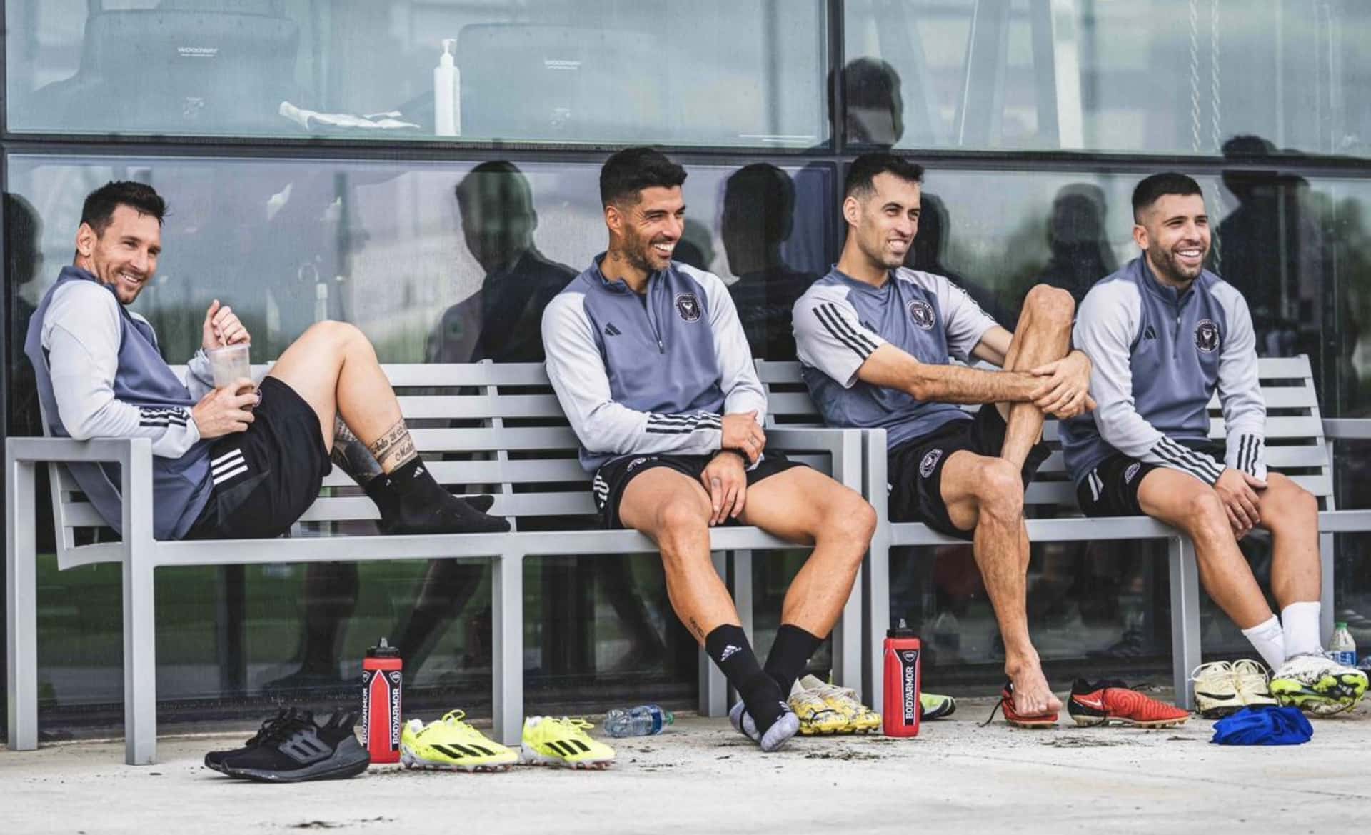 Los cuatro jugadores estuvieron junto durante la noche en un restaurante de Miami
