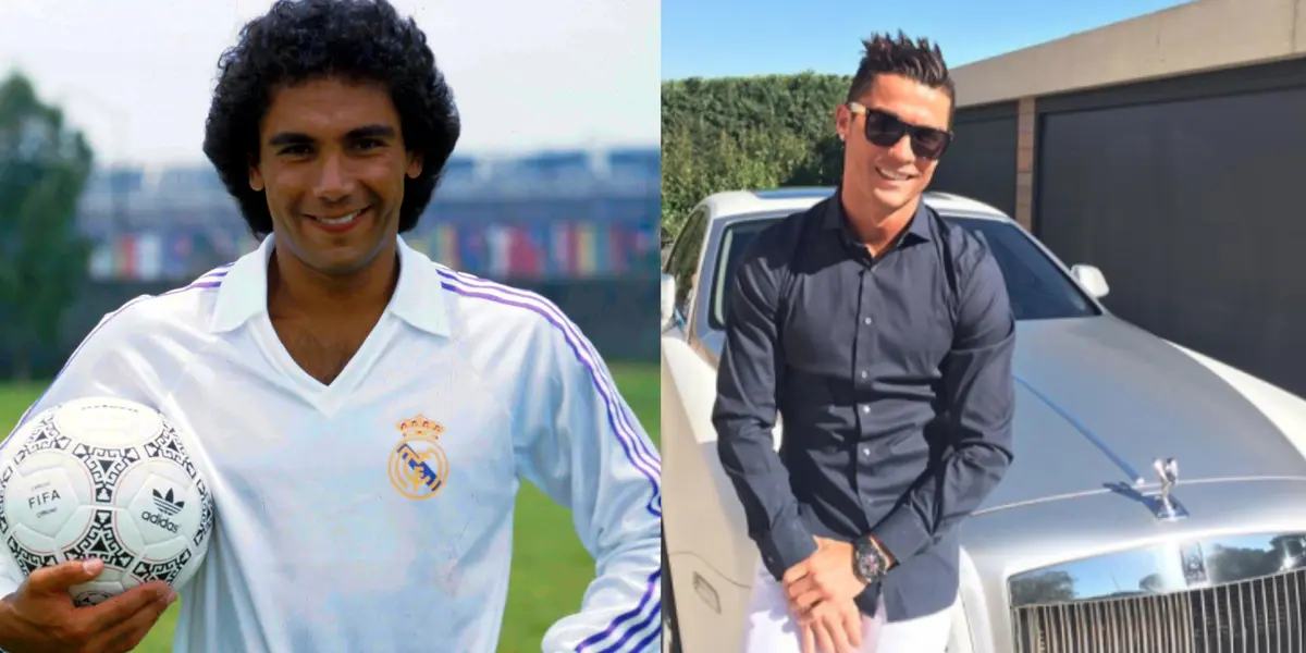 Los dos jugadores recibieron coches de lujo en su estancia en el Madrid. A Cristiano le dieron un Audi y a Hugo Sánchez un Mercedes Benz. 