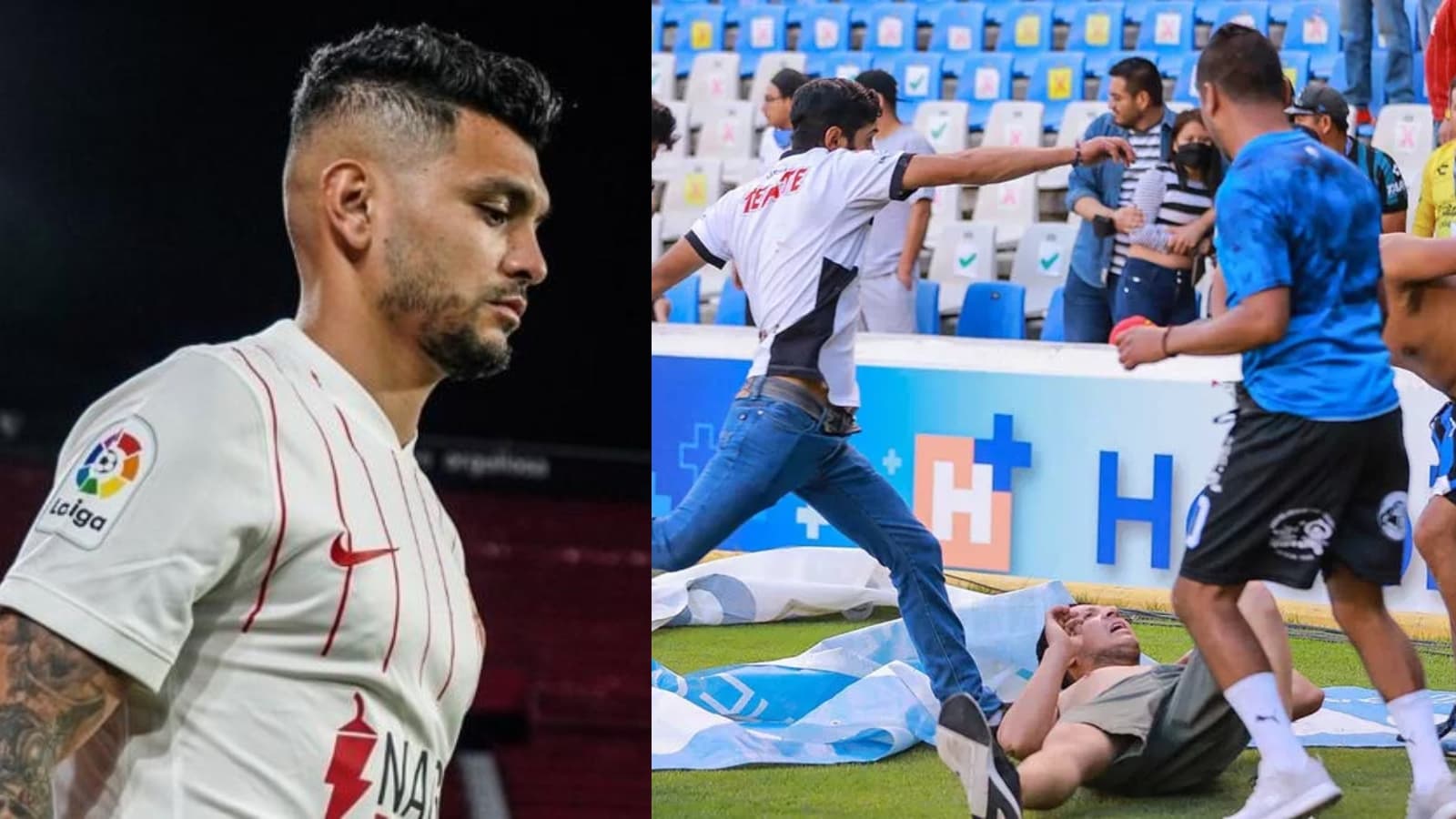 Los jugadores mexicanos expresaron sus muestras de dolor tras lo sucedido en el partido entre Querétaro y Atlas