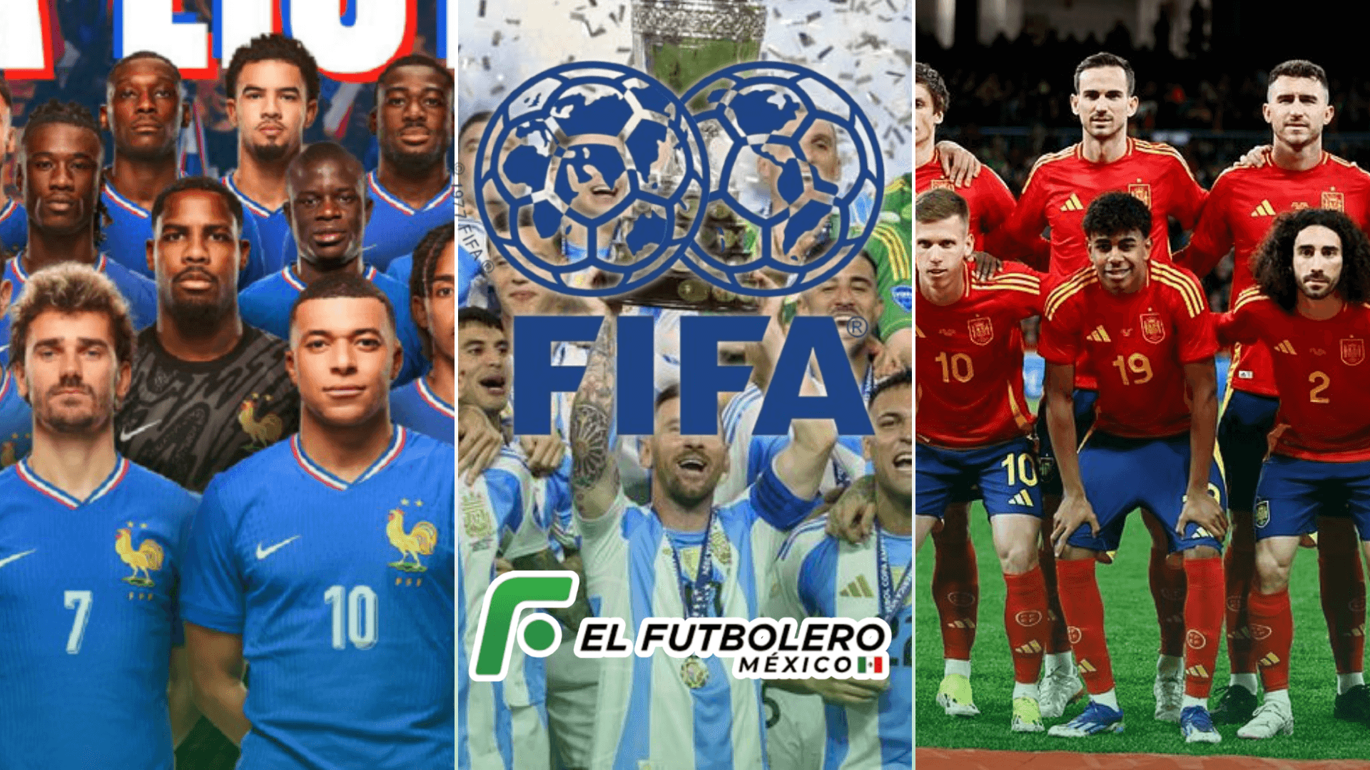 Los mejores equipos del Raking FIFA 2024. | Foto: PNGWing, X, El Diario