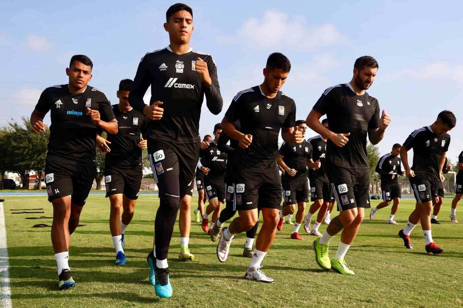 Los Tigres de Nuevo León sorprendieron a propios y a extraños con su entrenamiento al estilo 'El Juego del Calamar'.