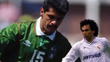 Luis Flores Ocaranza junto a Hugo Sánchez