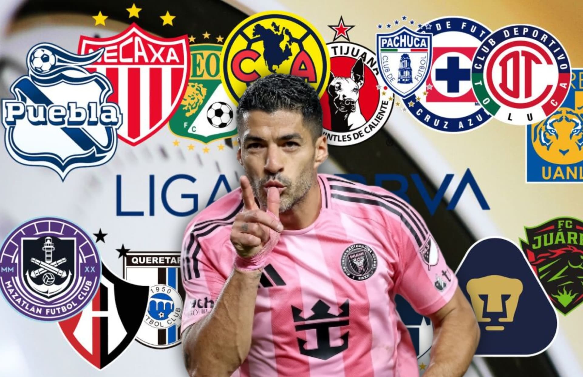 Luis Suárez y equipos de México/Foto Armando Álvarez.
