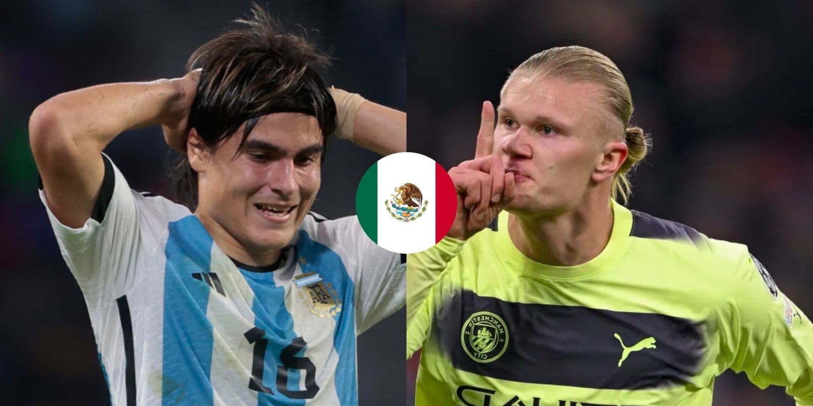 Luka Romero rechazó ir al Tri y besó el escudo de Argentina, ahora el mismo Haaland le deja una lección