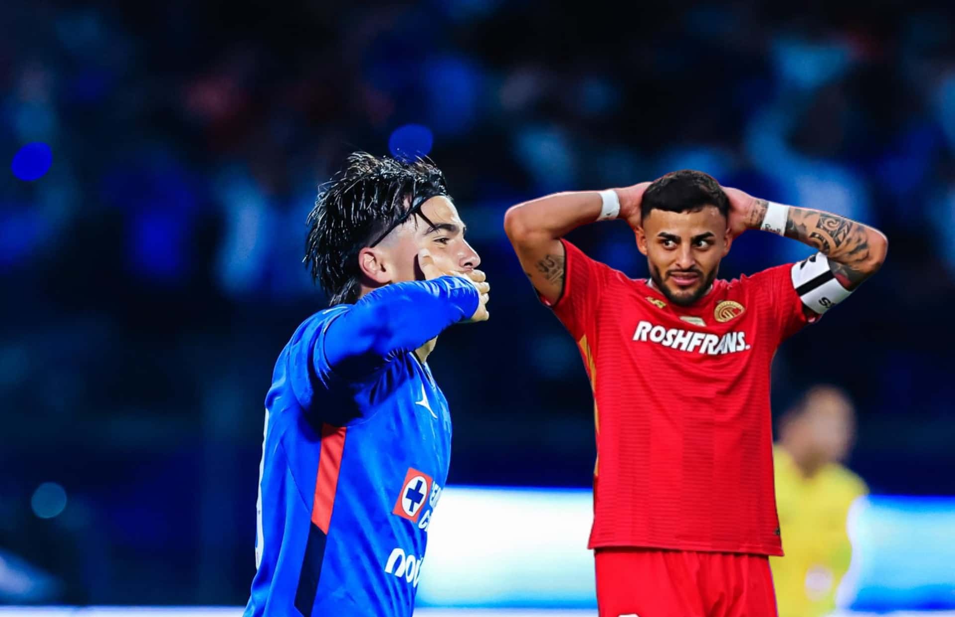 Luka Romero y Alexis Vega/ Foto Cruz Azul.