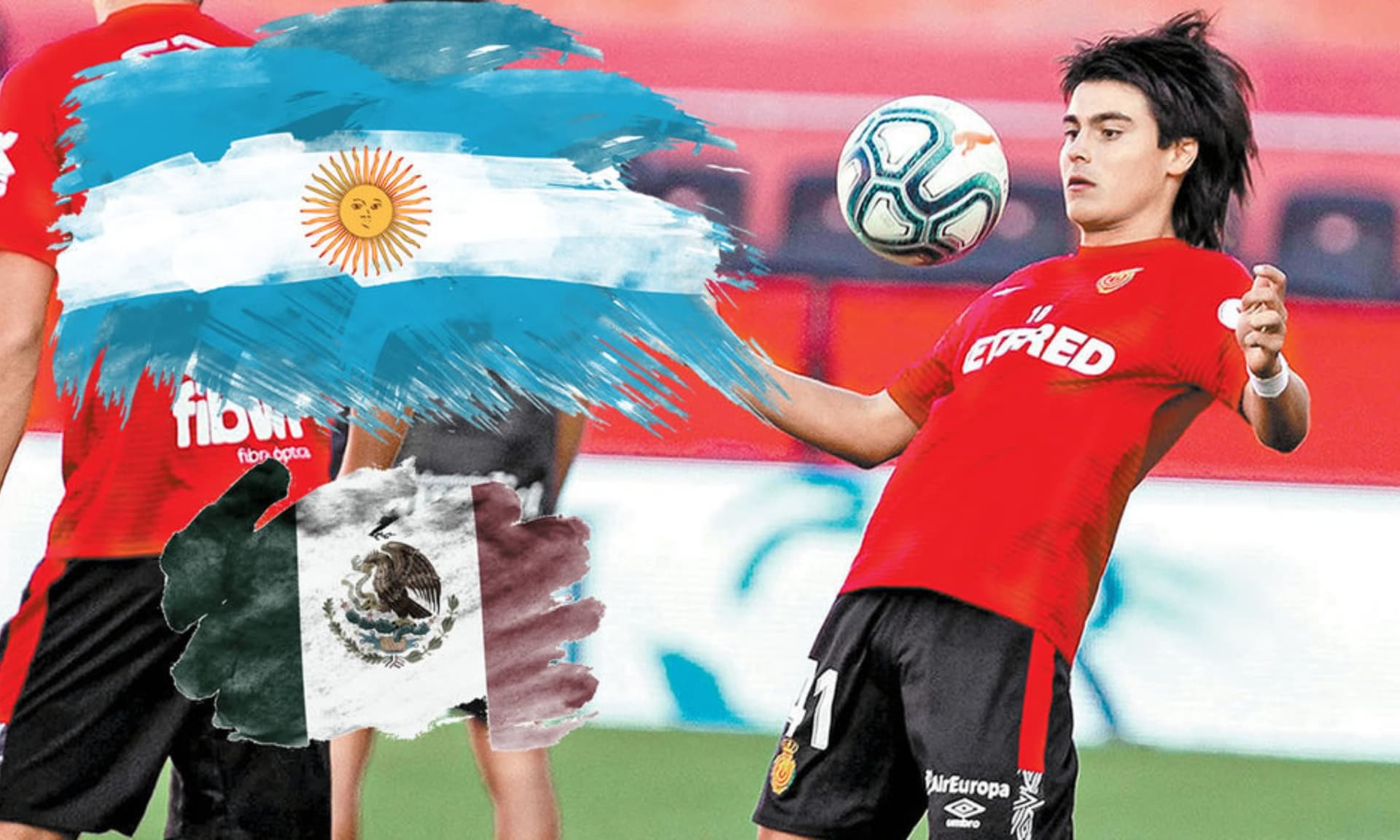 Luka Romero y otro elemento que podría ser elegible para el Tri (Fuente: EFE)