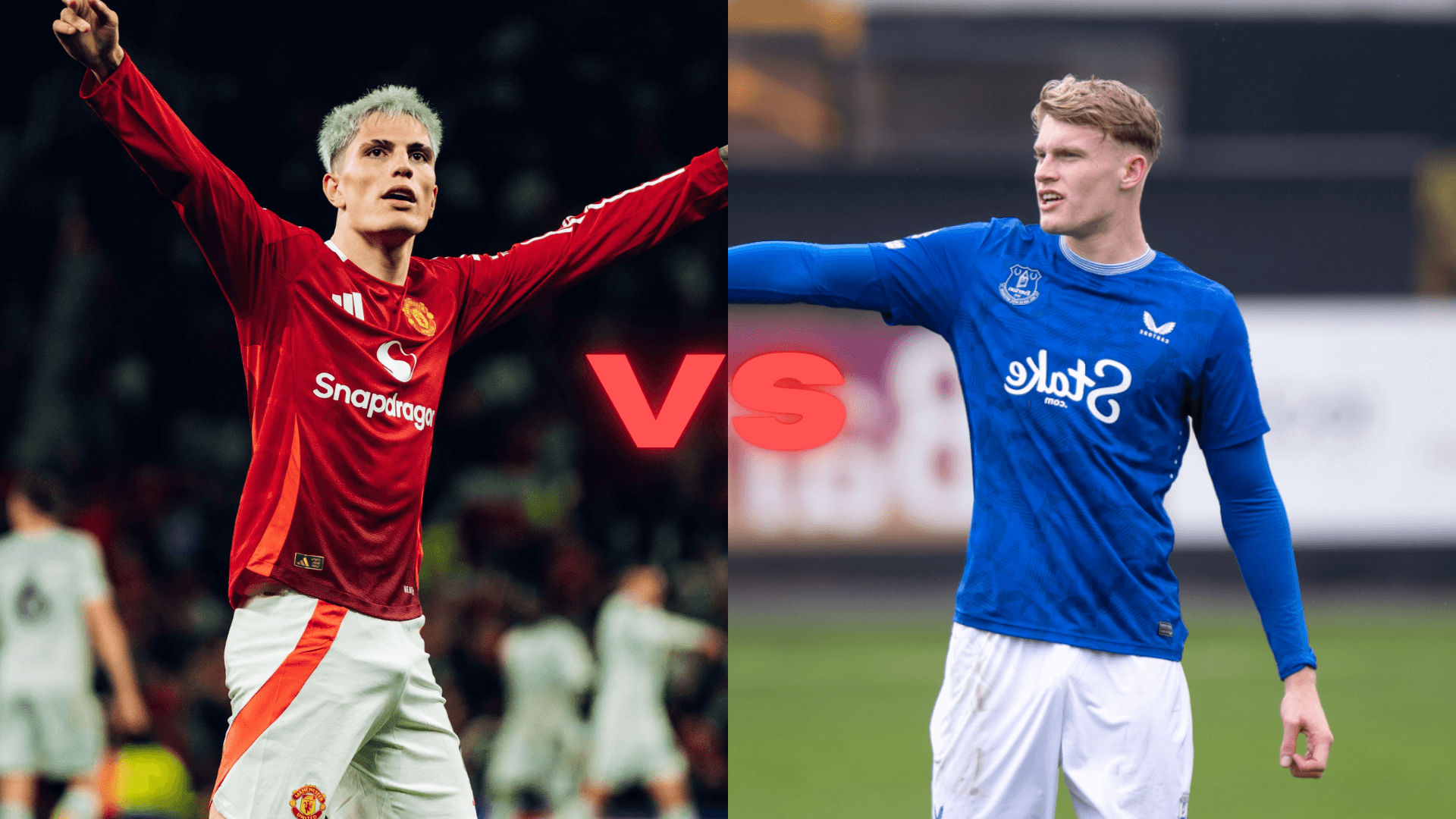 Manchester United vs. Everton | Fotos: @ManUtd_ID y @Everton