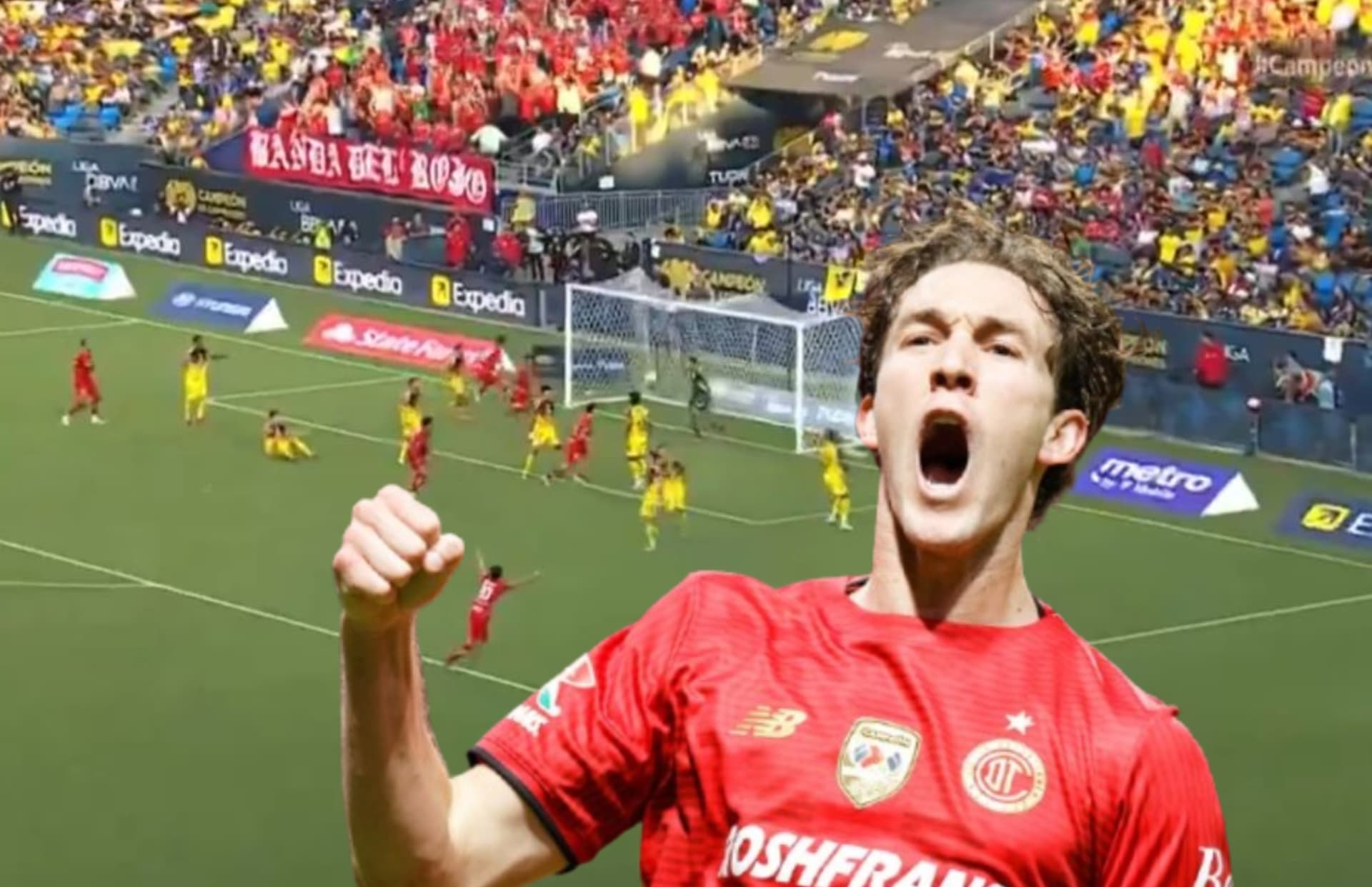 Marcel Ruiz celebrando/ Foto TUDN.