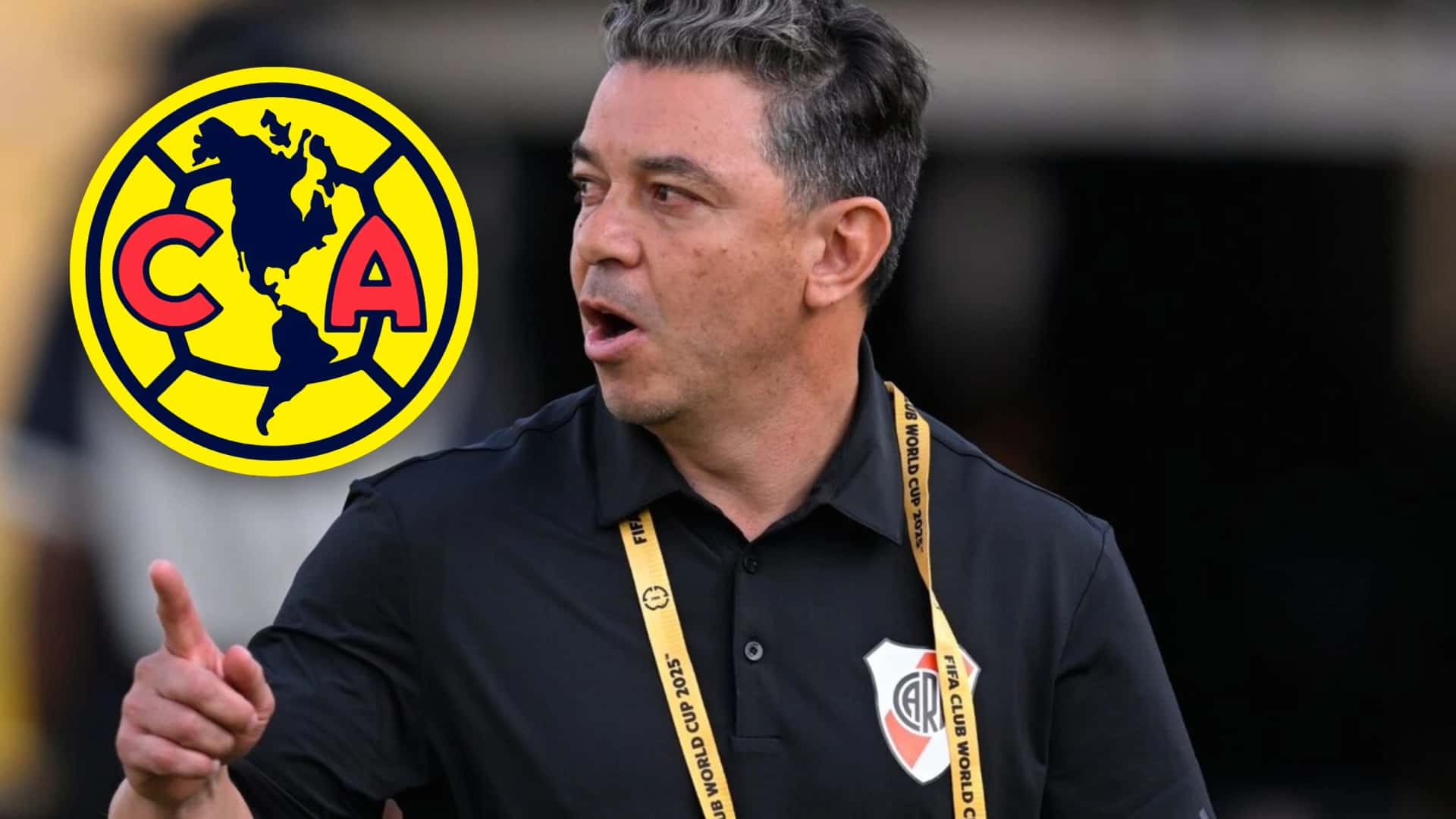 Marcelo Gallardo dirigiendo a River Plate en el Mundial de Clubes