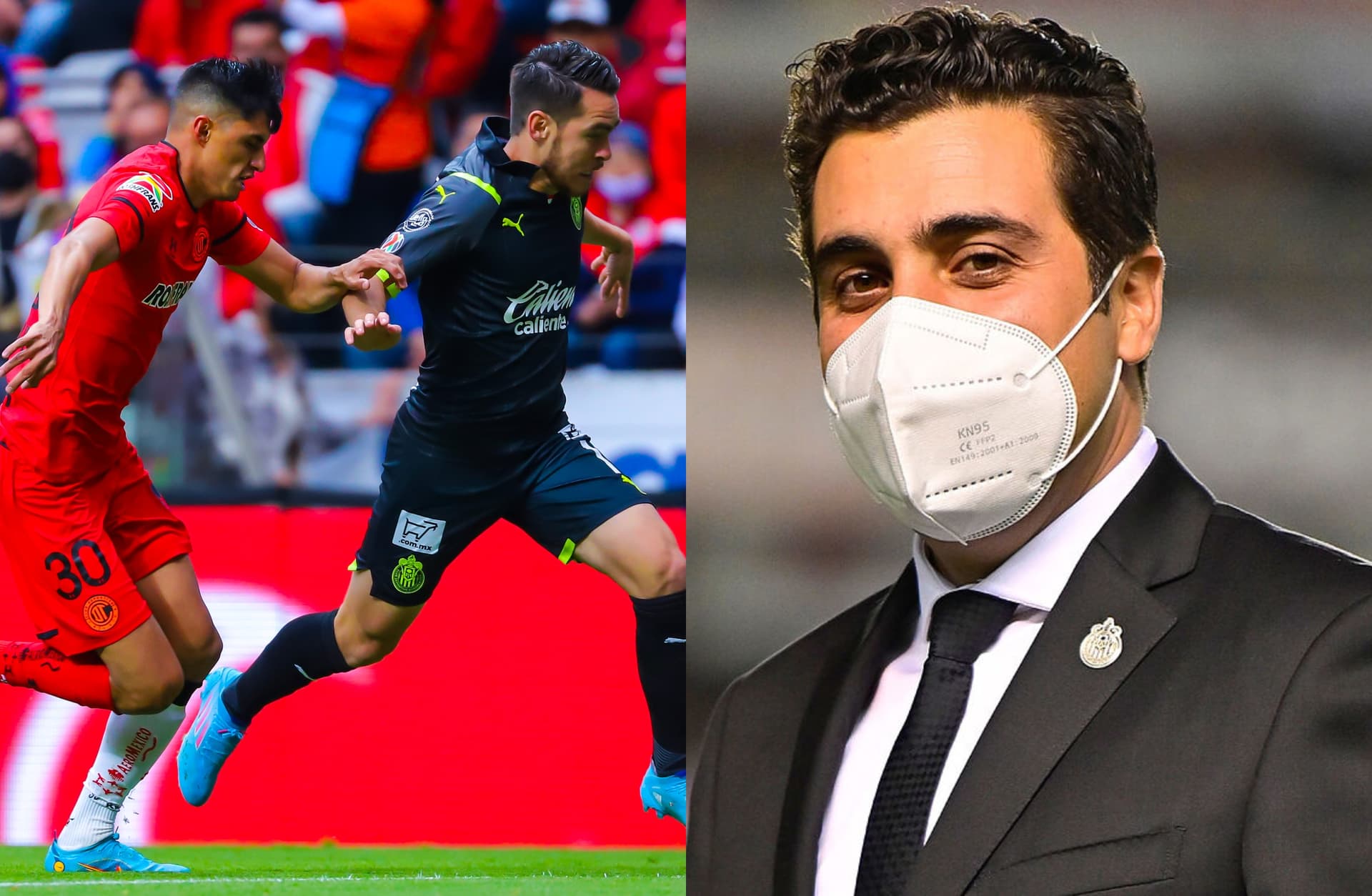 Marcelo Michel Leaño se fue expulsado en el segundo tiempo del juego contra Toluca.