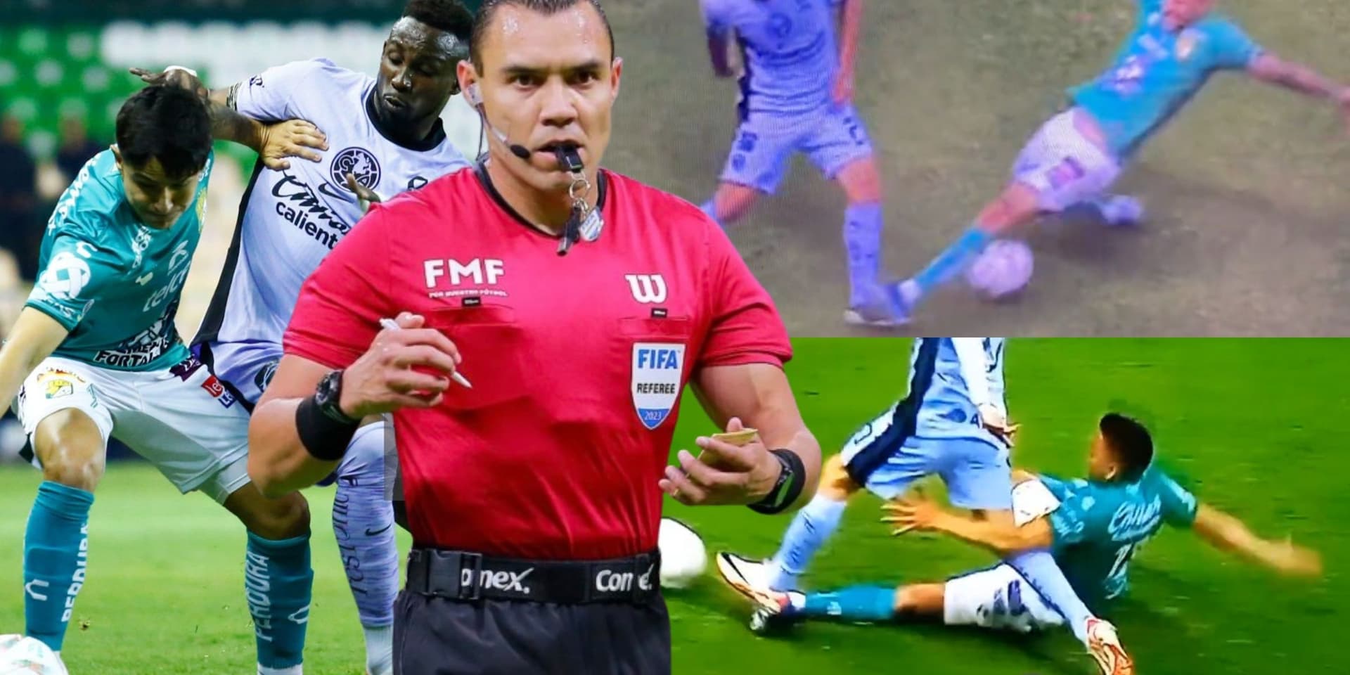 Marco Antonio Ortiz pude expulsar a Ángel Mena y Nicolás López, pero no mostró las tarjetas y perjudicó al América