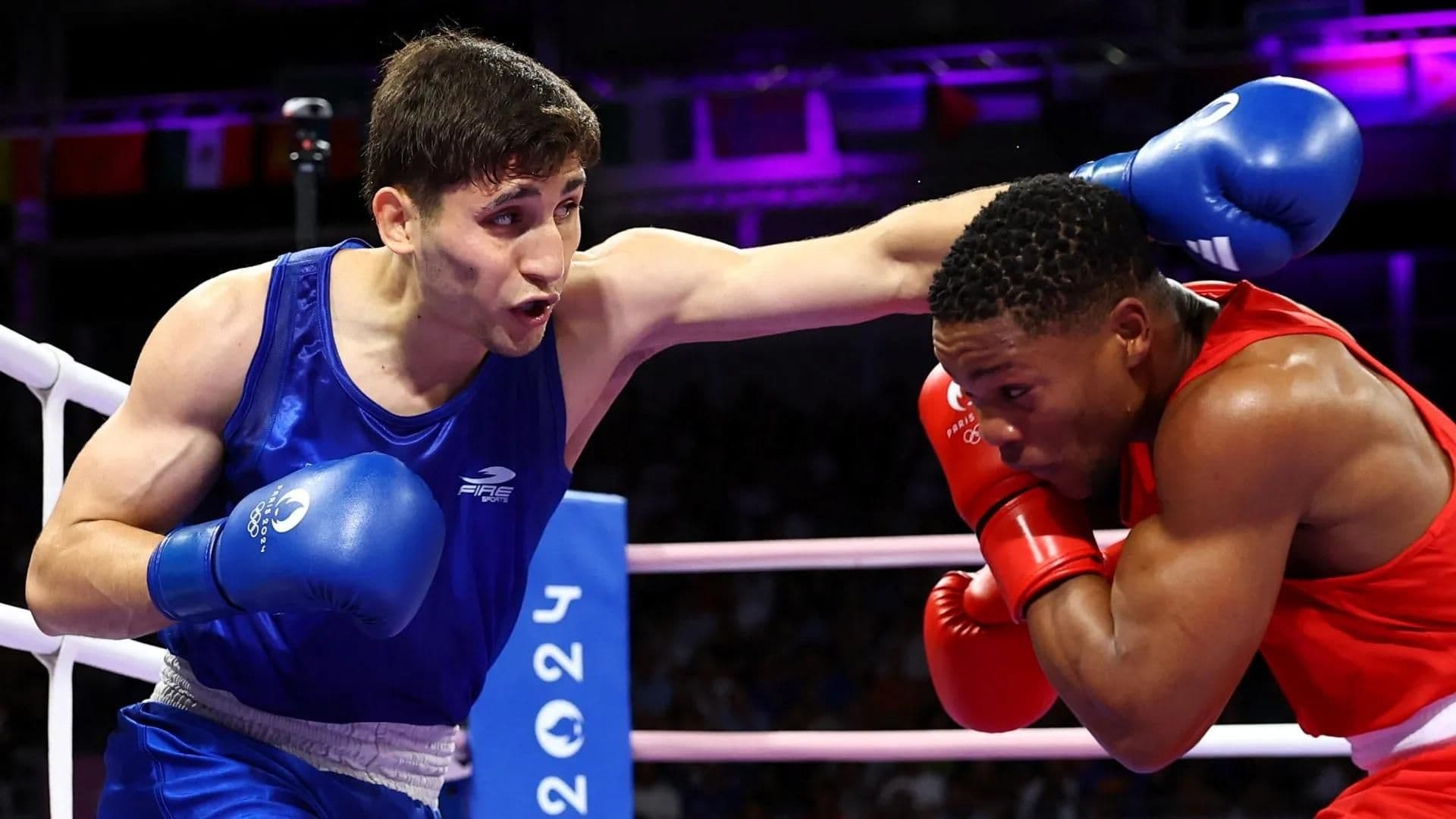 Marco Verde luchando ante Muxanga. (Foto: Olympics)