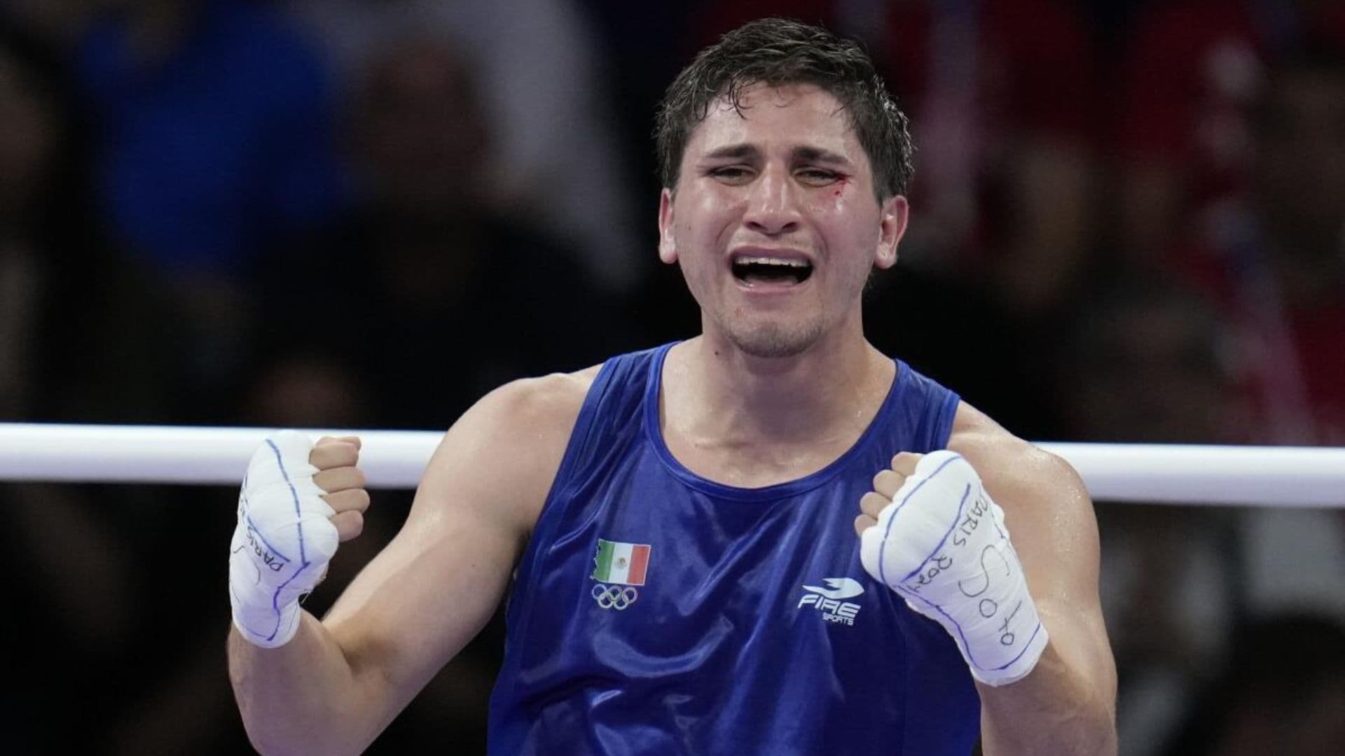 Marco Verde se emociona tras asegurar la medalla. (Foto: COM)