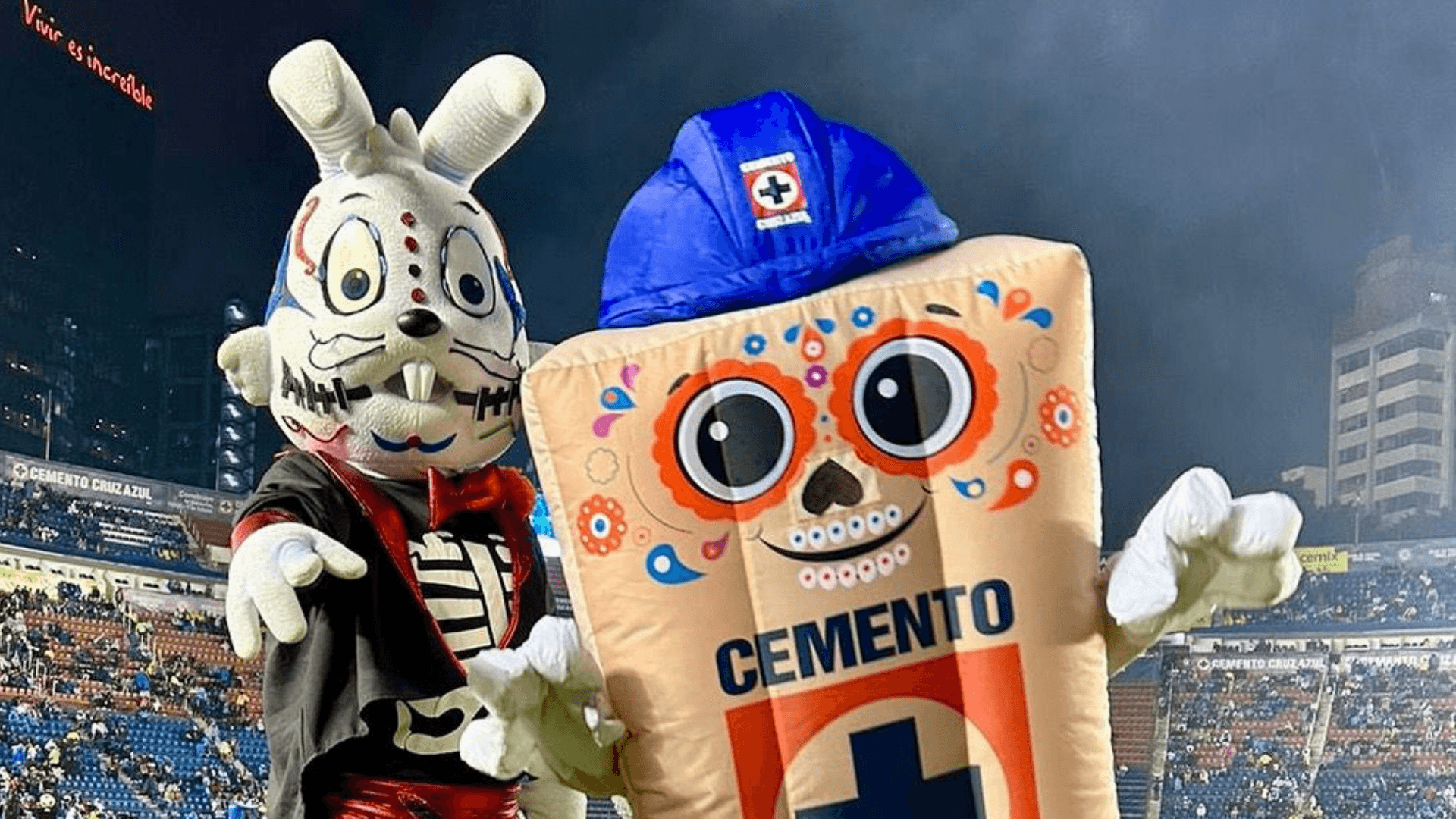 Mascotas del Cruz Azul. | Foto: X oficial de @CruzAzul