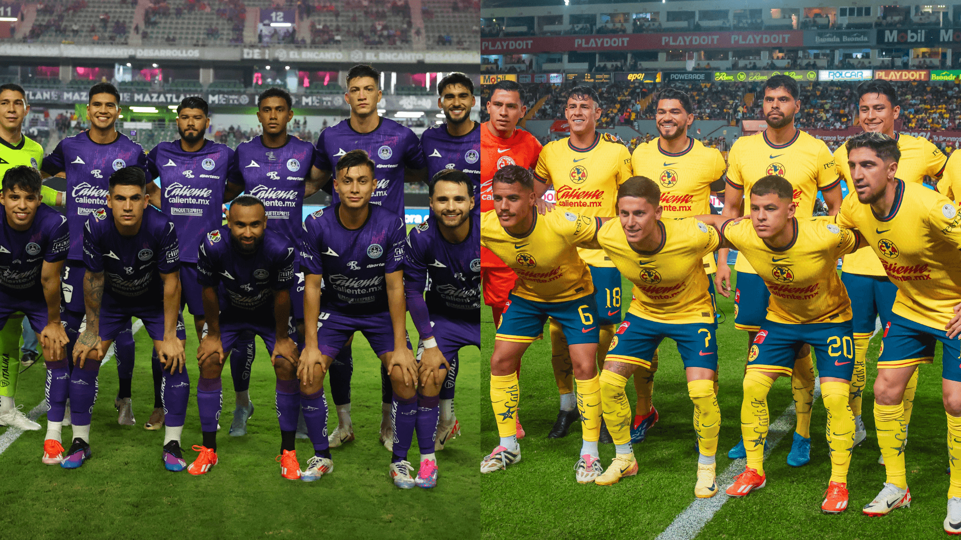 Mazatlán recibirá a las Águilas en J15. | Foto: X oficial de @ClubAmerica y @MazatlanFC
