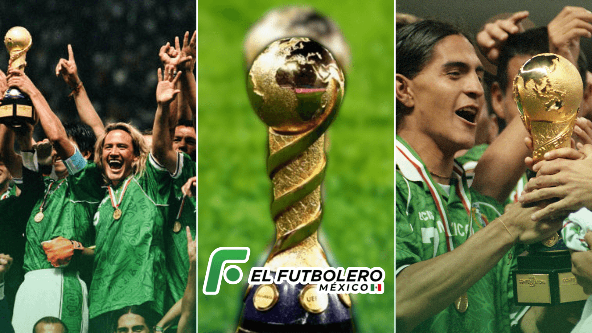 México y su victoria en la Confederaciones 1999. | Foto: Yahoo, DAZN, TUDN