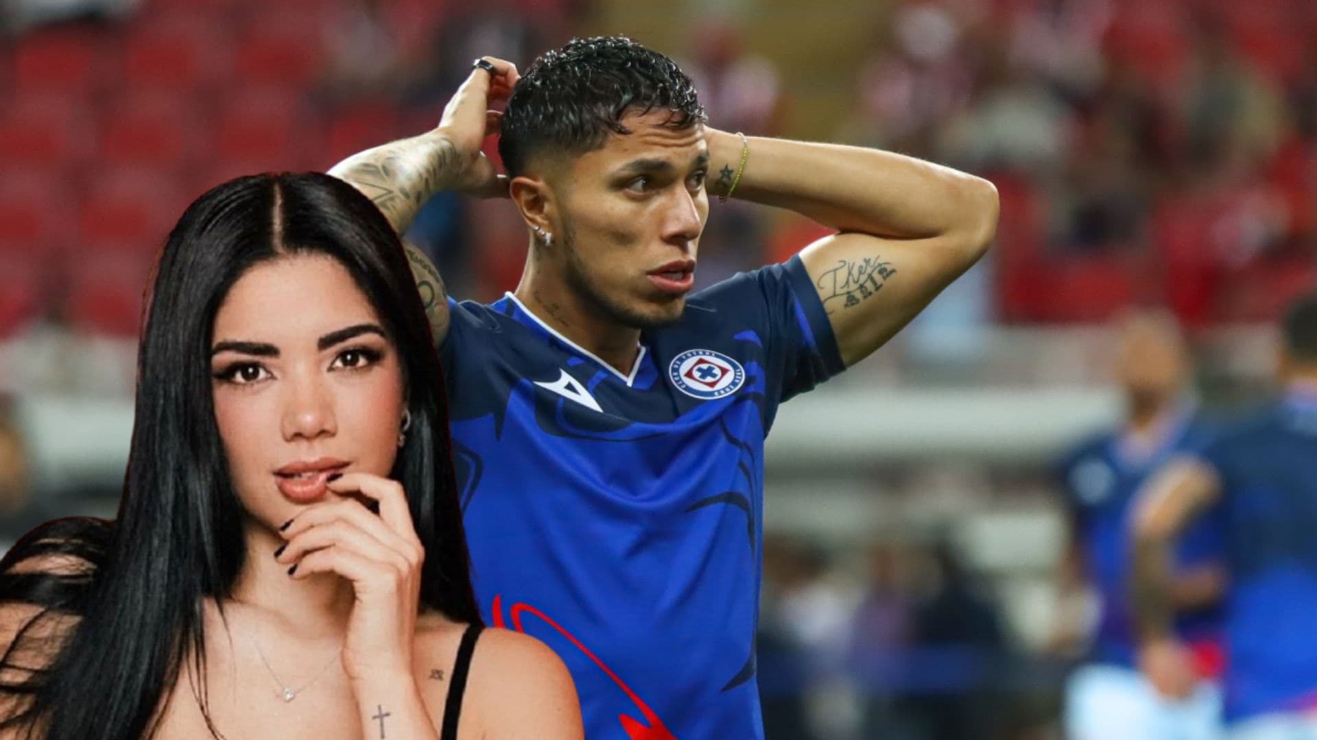 Mich Péréz y Carlos Salcedo en partido con Cruz Azul