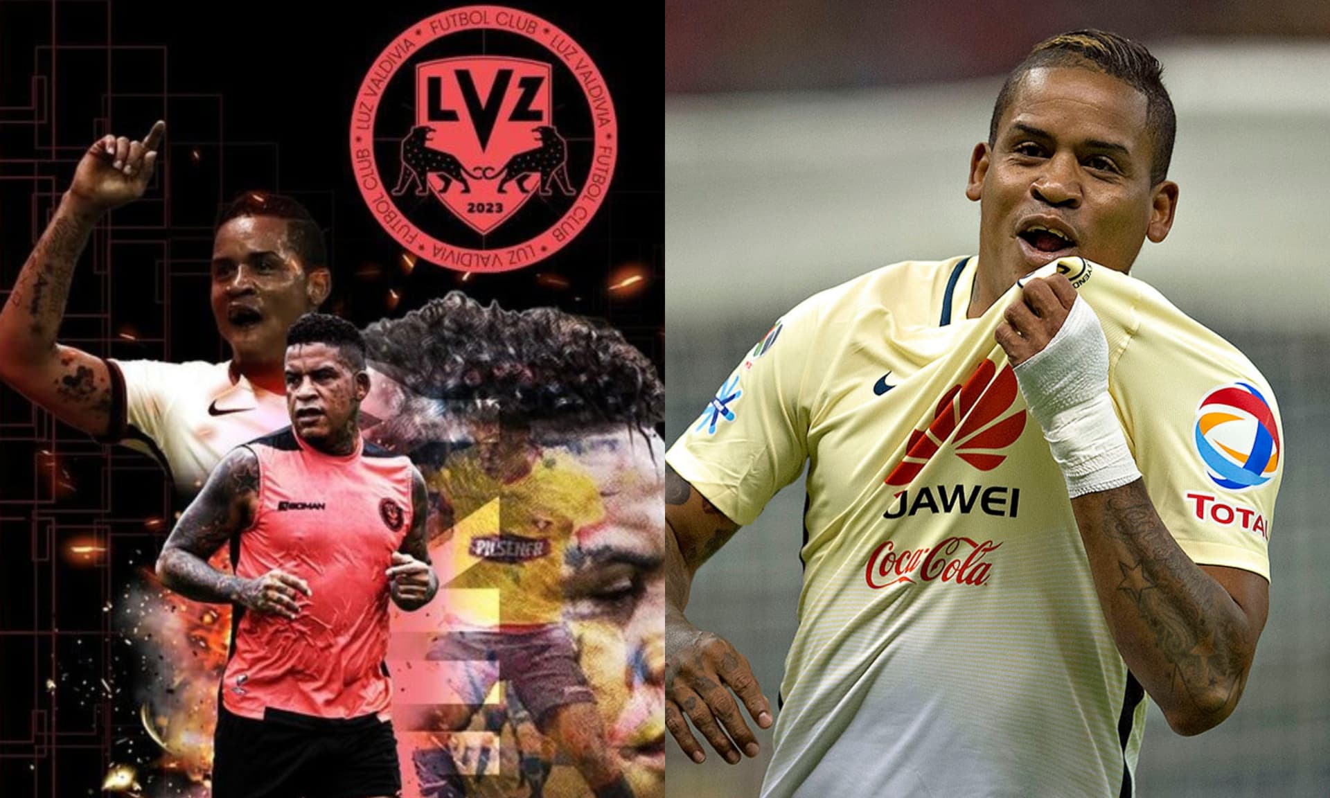 Michael Arroyo festeja con con el Club América (Fuente: Mr Off Sider e Imago)