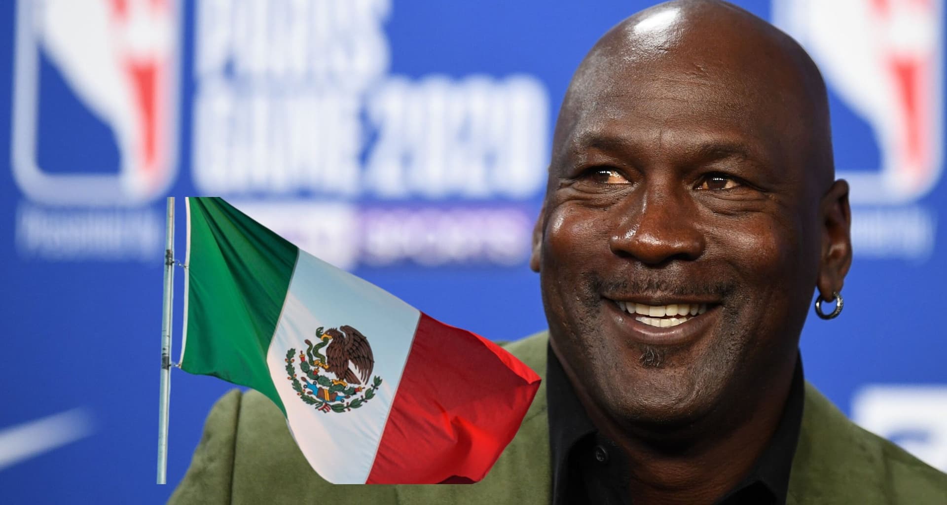 Michael Jordan y el único jugador mexicano que respeta, hasta le dio su camiseta.