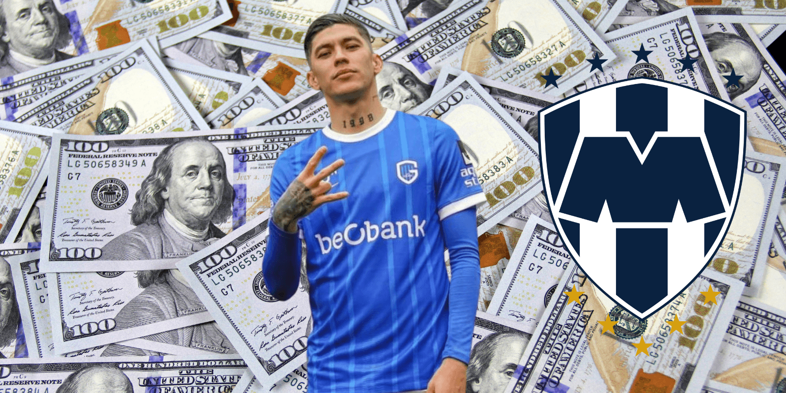 Mientras el Genk pagó 3.5 millones, lo que Rayados pagó por Arteaga, negociazo