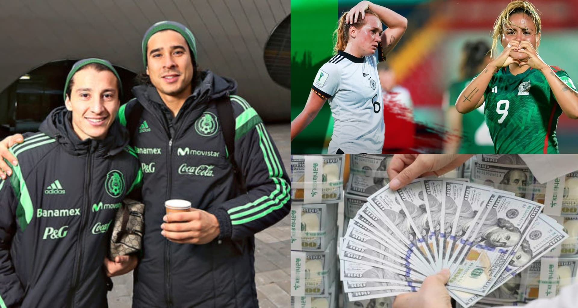 Mientras Guardado y Ochoa se preocupan por los premios antes del mundial, el dinero que ganan las mujeres que le ganaron a Alemania.