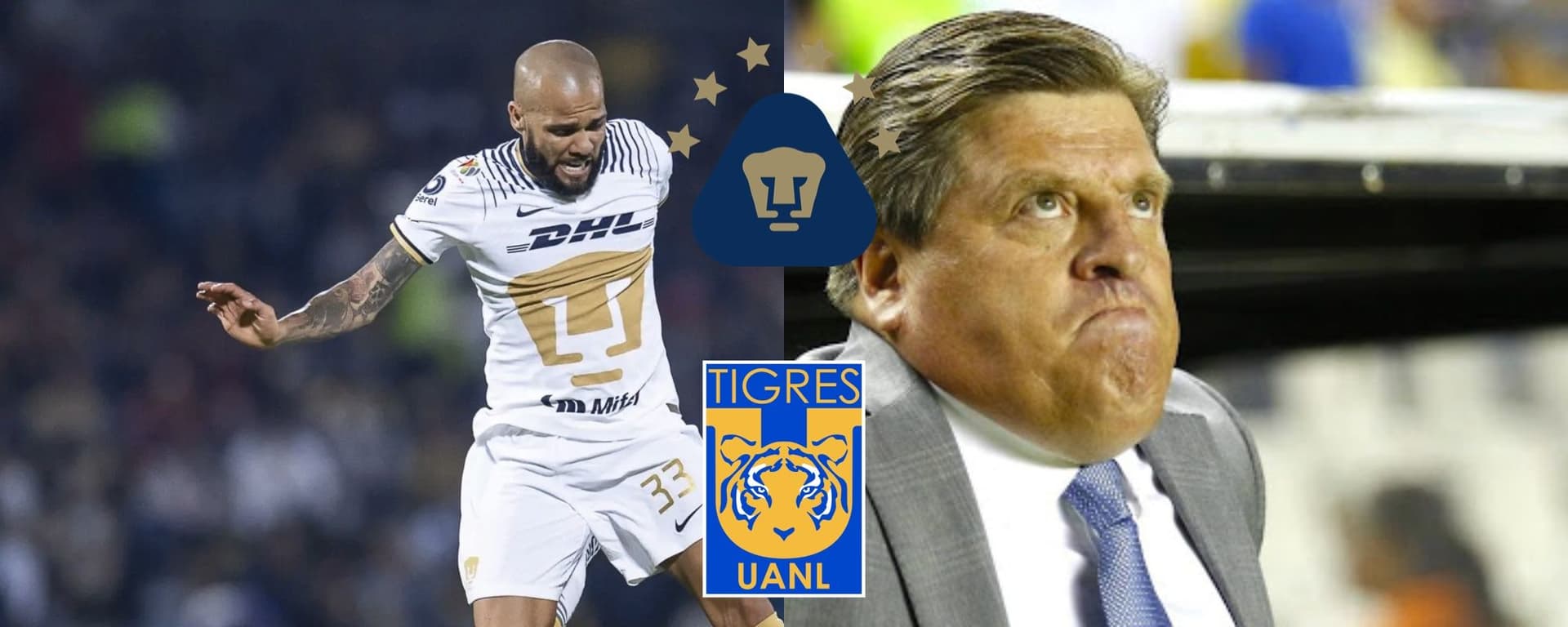 Miguel Herrera no quiso a Dani Alves en Tigres y en su primer partido ya le da una lección.
