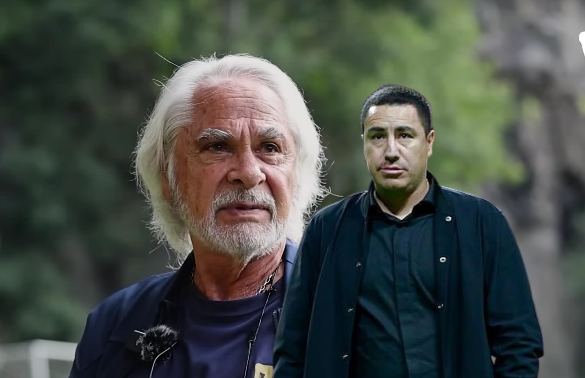 Miguel Mejía Barón y Efraín Juárez/Foto Pumas.
