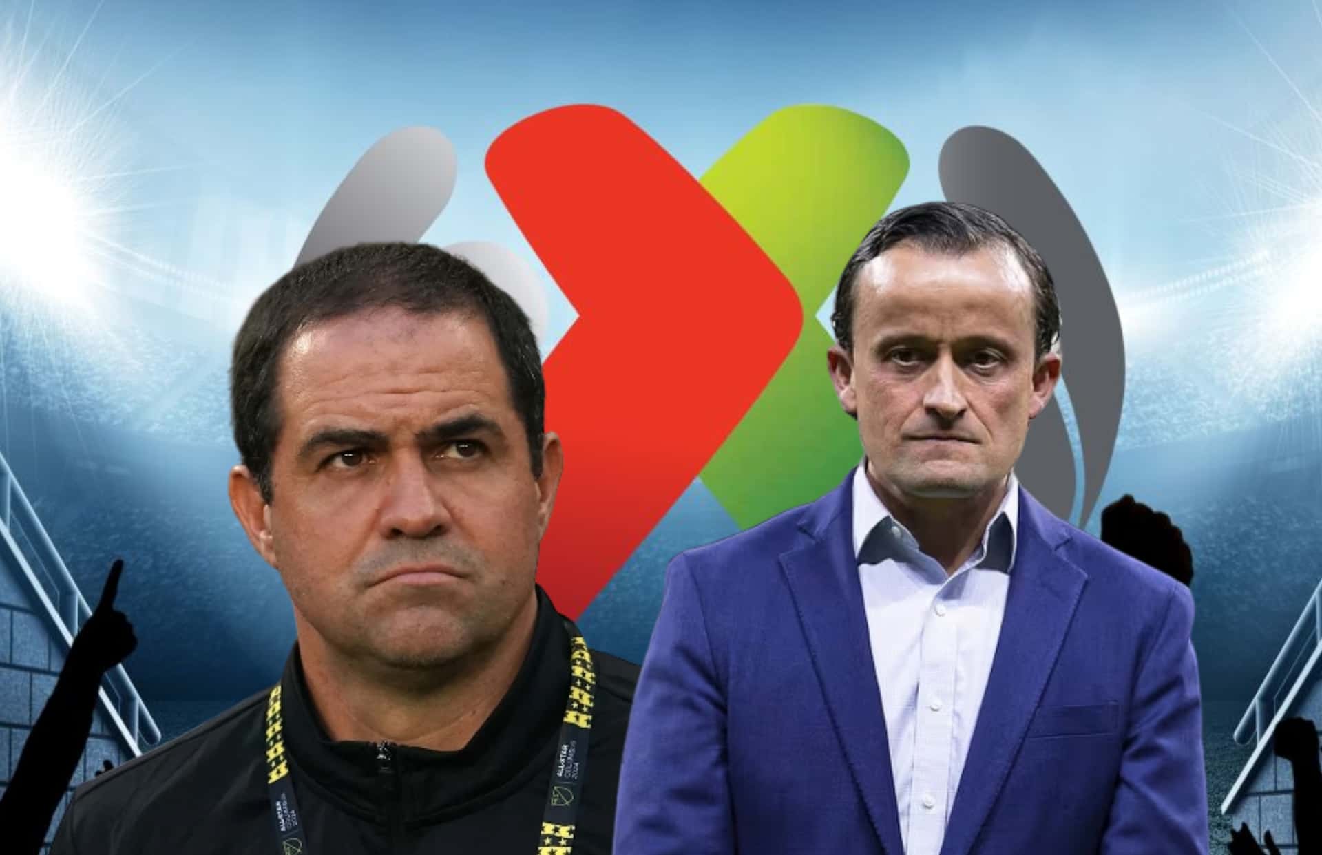 Mikel Arriola y André Jardine/ Foto TV Azteca.