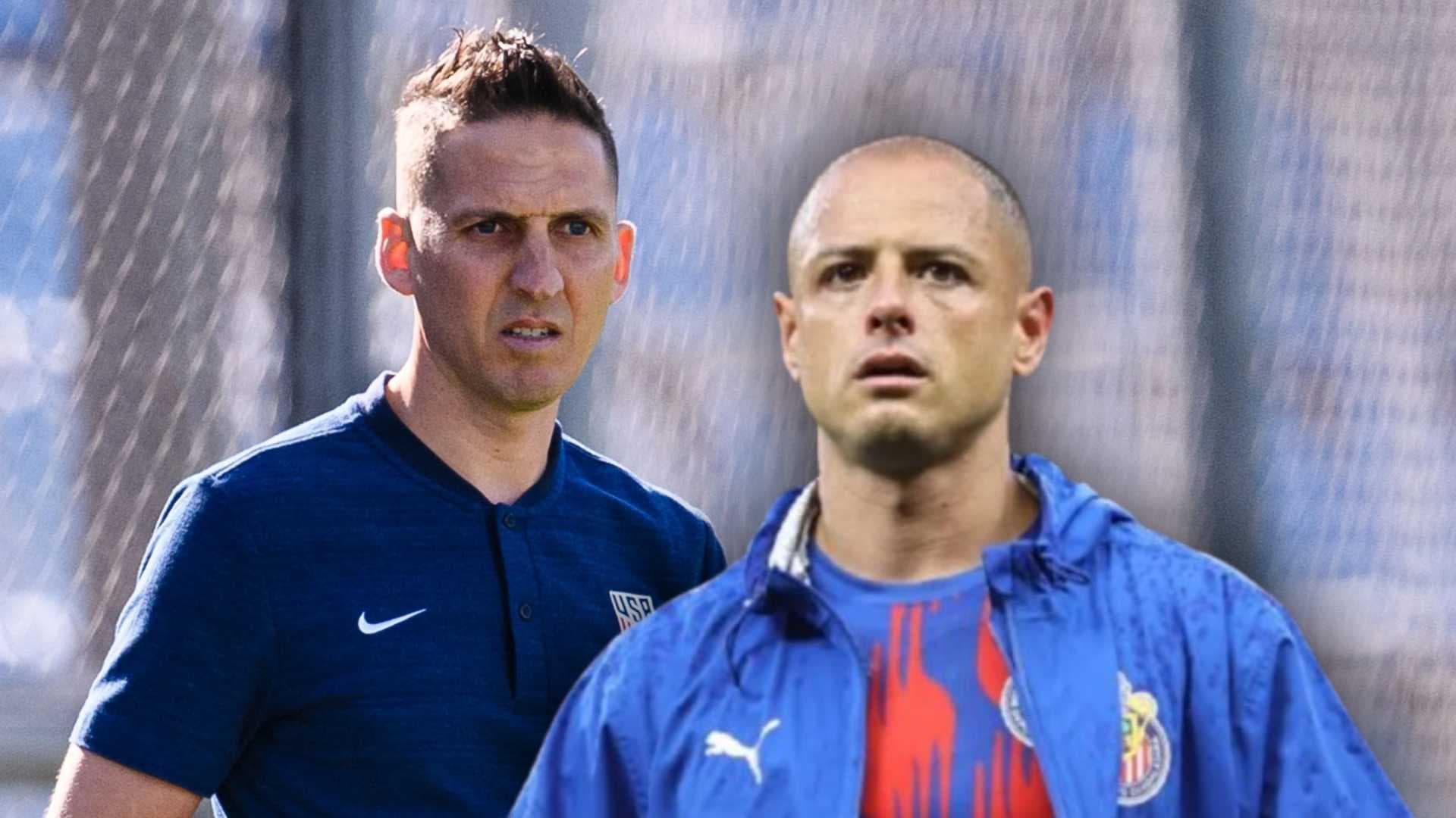 Mikey Varas y Javier Hernández (Foto: MLS y MEXSPORT)