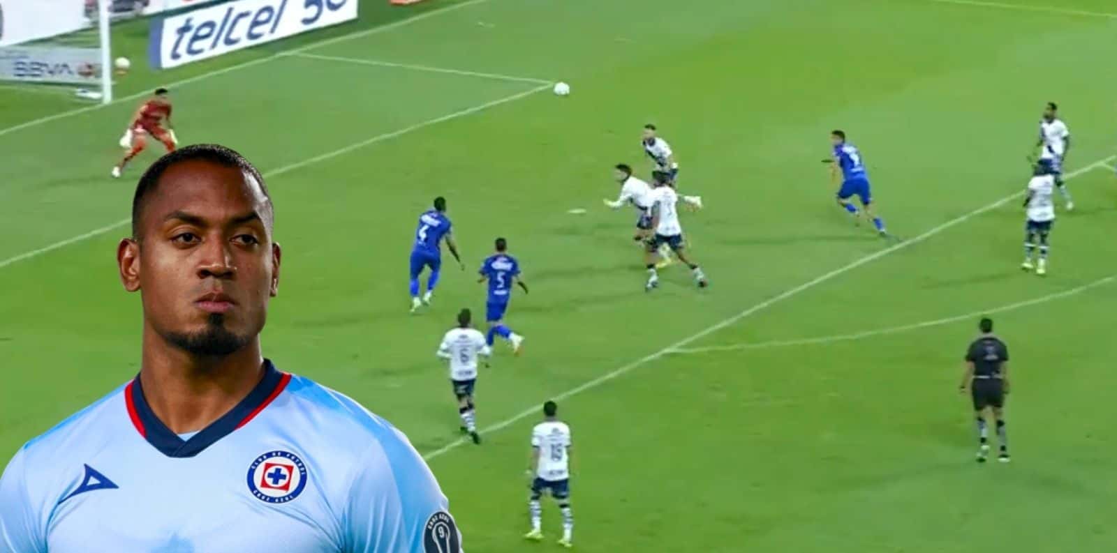 Mira el gol de Willer Ditta que pone el empate en el Cruz Azul vs Puebla, esto hizo en la banca cementera