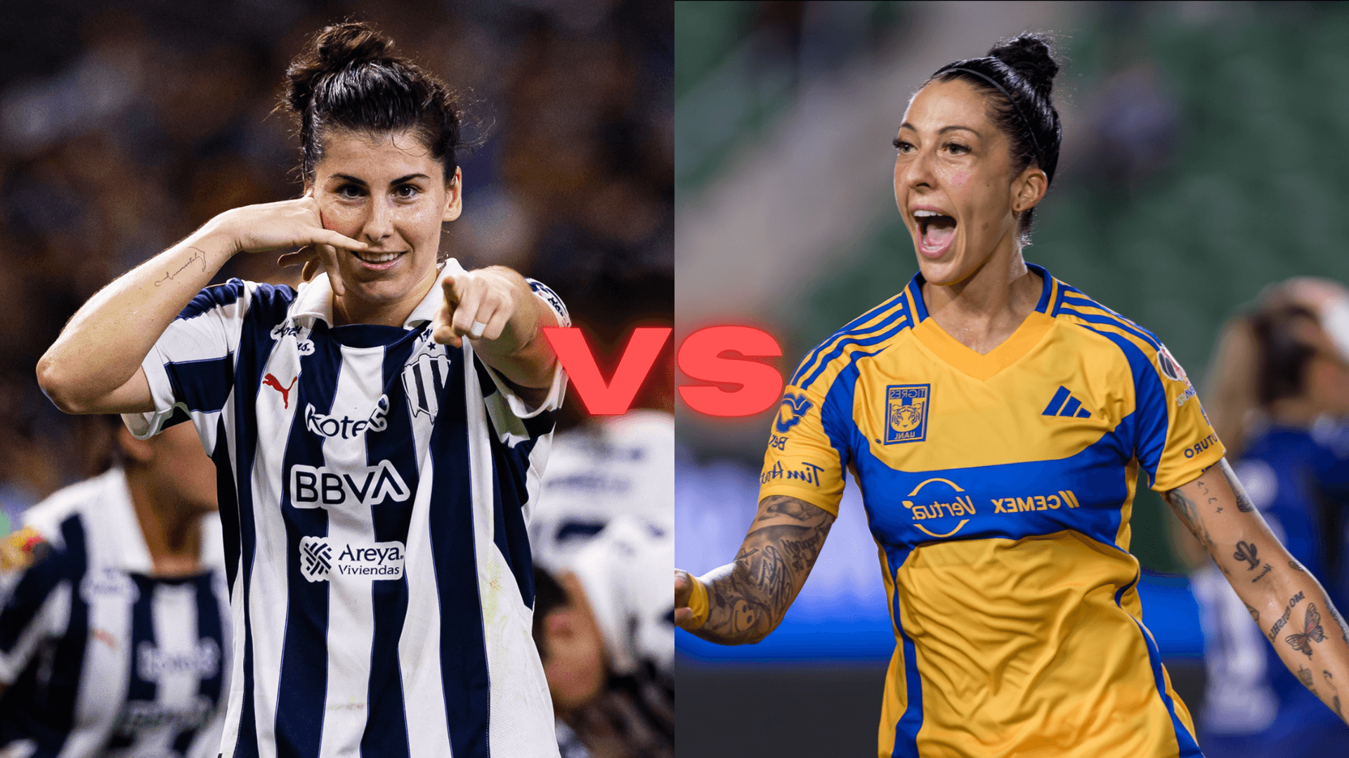 Monterrey Femenil vs Tigres Femenil | Foto: X oficial de @TigresFemenil y @Rayadas