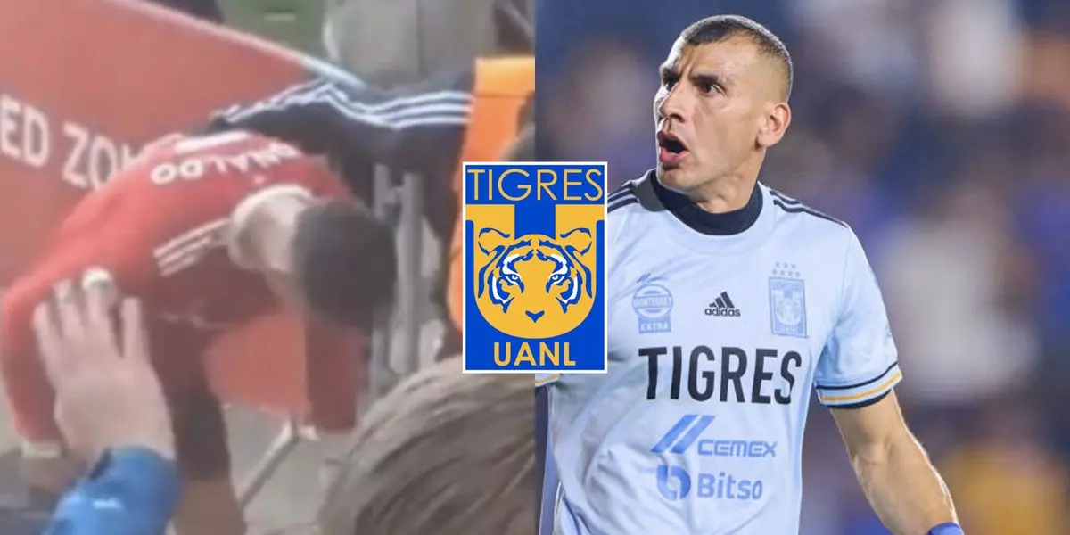 Nahuel Guzmán tuvo un gesto de cariño con un aficionado de Tigres