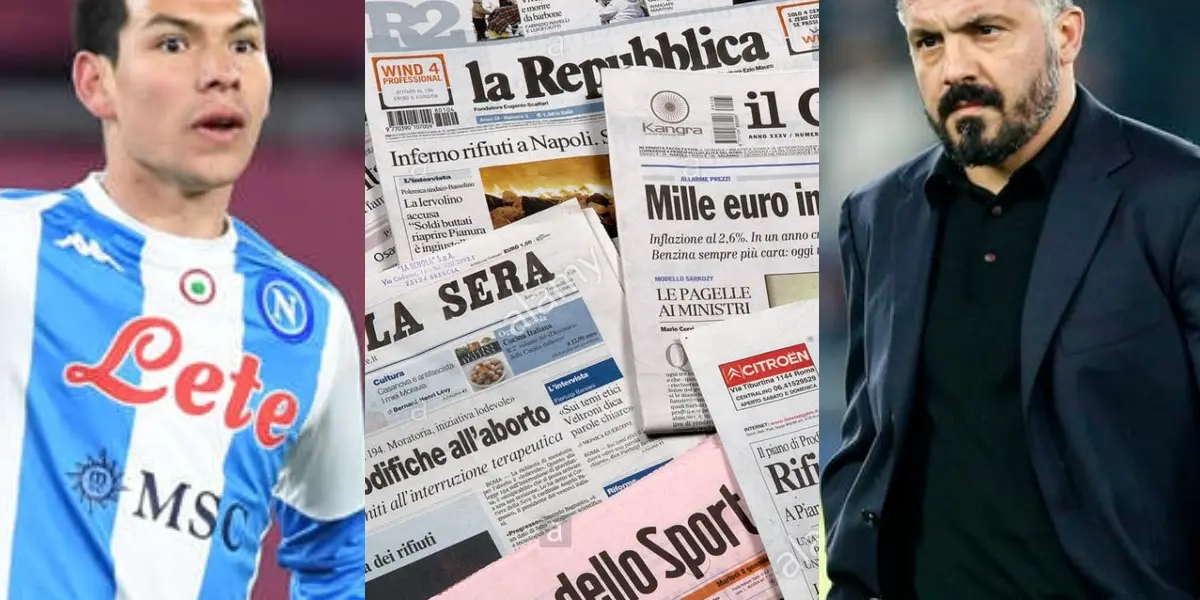 Napoli dejó escapar la gran oportunidad de meterse de lleno a la pelea por un puesto para la UEFA Champions Legue. La prensa italiana critica a Gennaro Gattuso por sacar a Hirving Lozano del partido.
