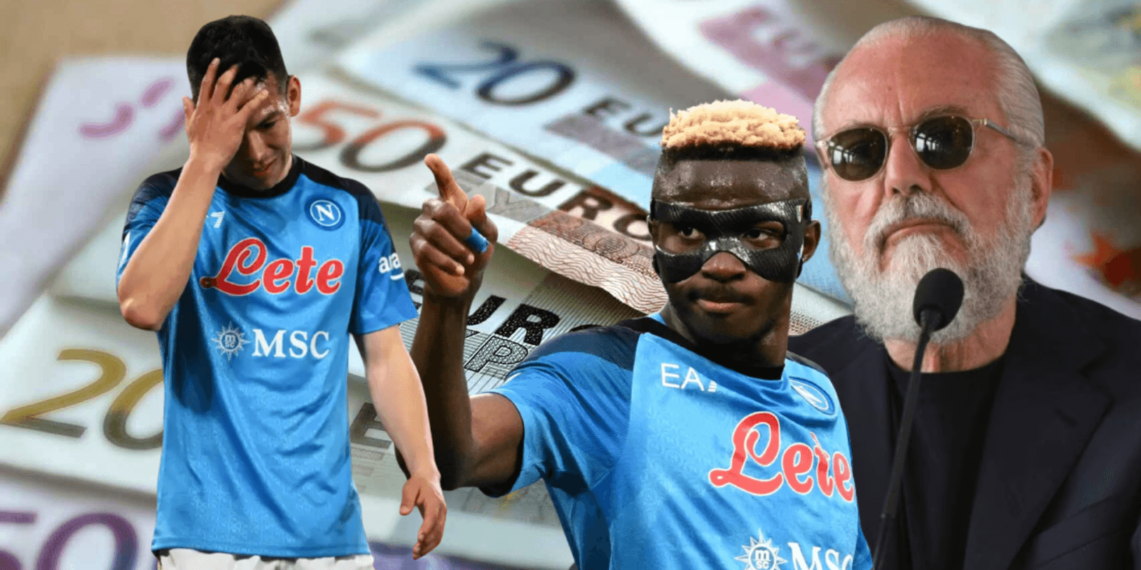Napoli no se deciden renovar a Hirving Lozano, pero le da un gran salario a Víctor Osimhen