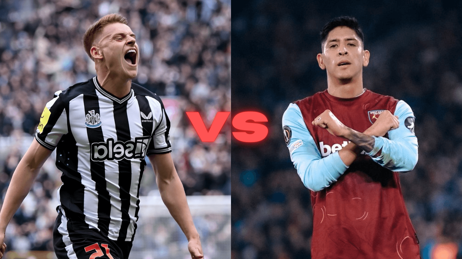 Newcastle vs West Ham | Fotos: X oficiales de @NUFC y @WestHam