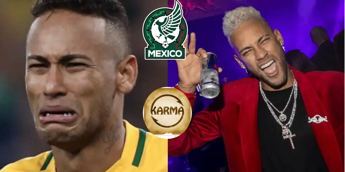Neymar se encargó de dañar y truncar la carrera de una de las figuras del Tri que tenía magia en sus pies, ahora le llega el karma al brasileño. 